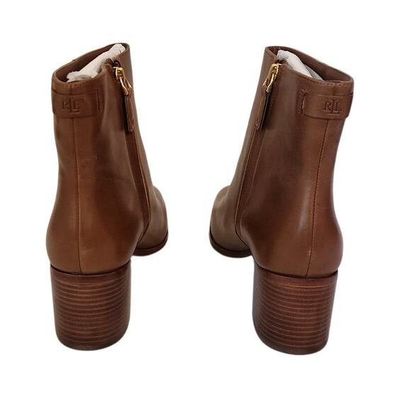 New Ralph Lauren Cassie Calfskin Bootie 9B - Picture 10 of 12
